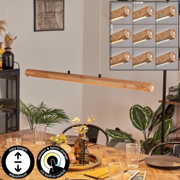 Carbellino lampa wisząca LED kolory naturalne, czarny, 1-punktowy