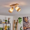 Fallhagen lampa sufitowa chrom, kolory naturalne, 2-punktowe