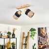 Fallhagen lampa sufitowa chrom, kolory naturalne, 2-punktowe