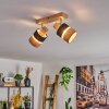 Fallhagen lampa sufitowa chrom, kolory naturalne, 2-punktowe