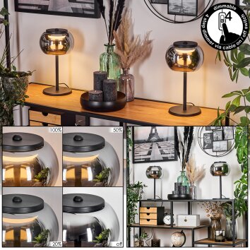 Izenave lampa stołowa, lampka do czytania czarny, 1-punktowy