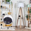Bassagoda lampa stojąca kolory naturalne, czarny, 1-punktowy