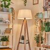 Bassagoda lampa stojąca kolory naturalne, czarny, 1-punktowy