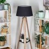 Bassagoda lampa stojąca kolory naturalne, czarny, 1-punktowy