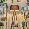 Bassagoda lampa stojąca kolory naturalne, czarny, 1-punktowy