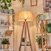 Bassagoda lampa stojąca kolory naturalne, czarny, 1-punktowy