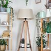 Bassagoda lampa stojąca kolory naturalne, czarny, 1-punktowy