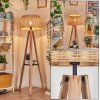 Cavaca lampa stojąca kolory naturalne, czarny, 1-punktowy