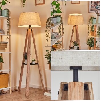 Bassagoda lampa stojąca beżowy, 1-punktowy