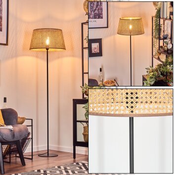 Barcos lampa stojąca beżowy, naturalny, 1-punktowy