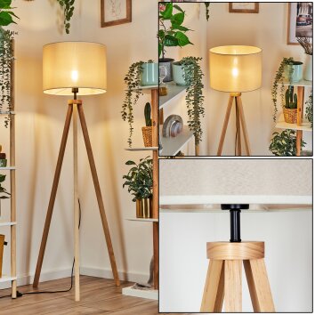 Bassagoda Lampa stojąca Ecru, 1-punktowy Bassagoda Lampa stojąca Ecru, 1-punktowy