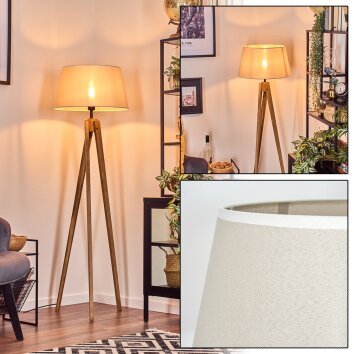 Bassagoda lampa stojąca kolory naturalne, 1-punktowy