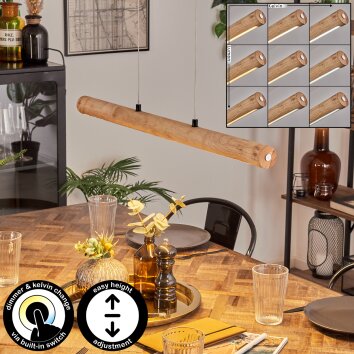 Carbellino lampa wisząca LED kolory naturalne, czarny, 1-punktowy