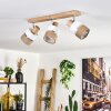 Fallhagen lampa sufitowa chrom, kolory naturalne, 3-punktowe