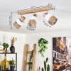 Fallhagen lampa sufitowa chrom, kolory naturalne, 3-punktowe