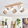 Fallhagen lampa sufitowa chrom, kolory naturalne, 3-punktowe