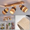 Fallhagen lampa sufitowa chrom, kolory naturalne, 3-punktowe