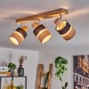 Fallhagen lampa sufitowa chrom, kolory naturalne, 3-punktowe