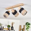 Fallhagen lampa sufitowa chrom, kolory naturalne, 3-punktowe