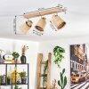 Lindberg lampa sufitowa chrom, kolory naturalne, 3-punktowe