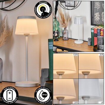Algeraz Zewnętrzna lampa stołowa, Lampa stołowa Biały, 1-punktowy