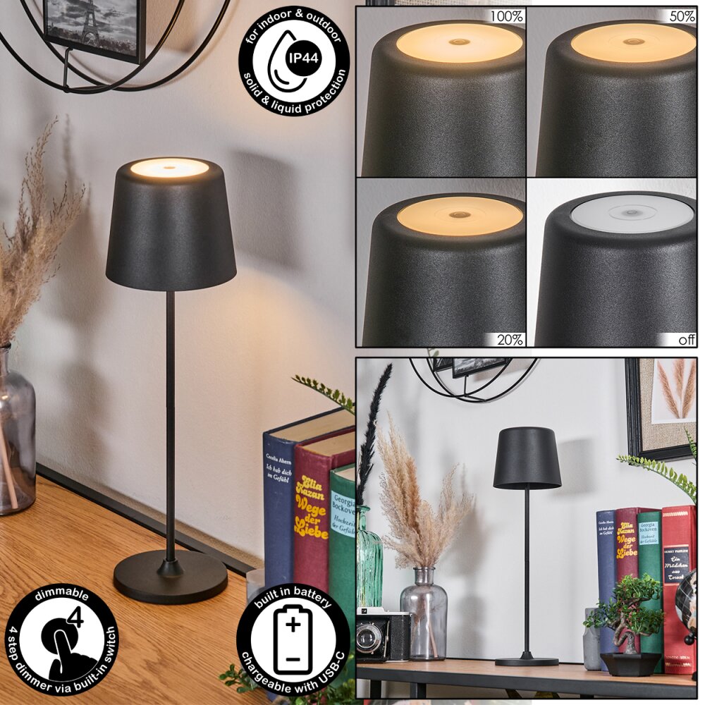 Belece Zewnętrzna lampa stołowa, Lampa stołowa LED Czarny, 1-punktowy main product photo