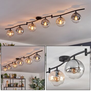 Gastor lampa sufitowa, kula świetlna bursztynowy, przezroczysty, przydymiony, 6-punktowe