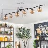 Gastor Lampa sufitowa, Kula świetlna W kolorze bursztynu, 6-punktowe