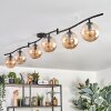 Gastor Lampa sufitowa, Kula świetlna W kolorze bursztynu, 6-punktowe