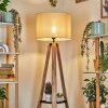 Bassagoda lampa stojąca kolory naturalne, czarny, 1-punktowy
