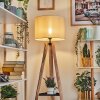 Bassagoda lampa stojąca kolory naturalne, czarny, 1-punktowy