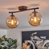Gastor lampa sufitowa, kula świetlna bursztynowy, 2-punktowe