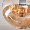 Gastor lampa sufitowa, kula świetlna bursztynowy, 3-punktowe