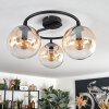 Gastor lampa sufitowa, kula świetlna bursztynowy, przezroczysty, 3-punktowe