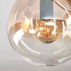 Gastor lampa sufitowa, kula świetlna bursztynowy, przezroczysty, 3-punktowe
