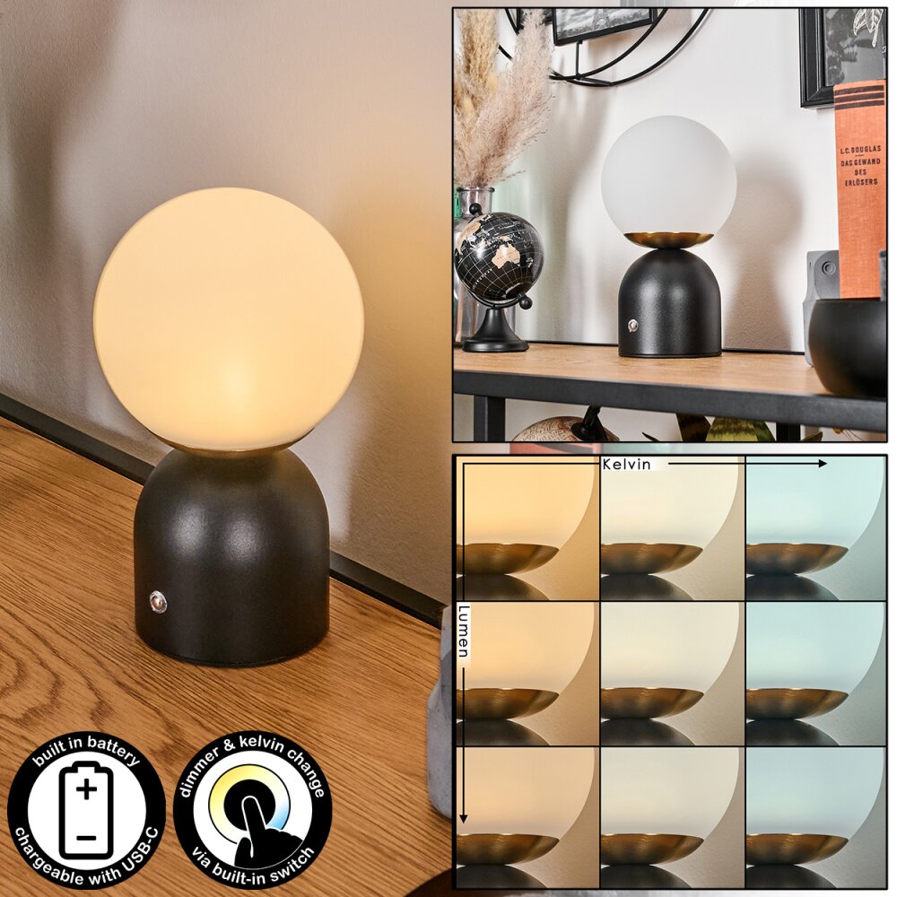 Ulvsbyn Lampa stołowa LED Złoty, Czarny, 1-punktowy main product photo