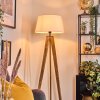 Bassagoda lampa stojąca kolory naturalne, czarny, 1-punktowy