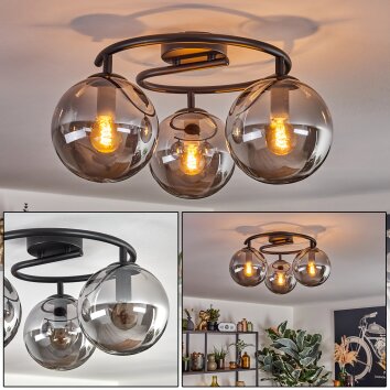 Gastor Lampa sufitowa, Kula świetlna 37 cm Przydymiony, 3-punktowe
