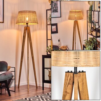 Cavaca lampa stojąca kolory naturalne, czarny, 1-punktowy