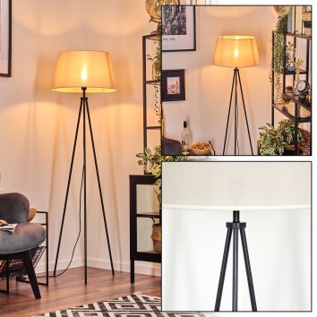 Bassagoda lampa stojąca beżowy, biały, 1-punktowy