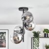 Gastor Lampa sufitowa, Kula świetlna Chrom, Przezroczysty, Przydymiony, 4-punktowe