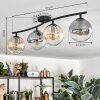 Gastor lampa sufitowa, kula świetlna bursztynowy, przezroczysty, przydymiony, 4-punktowe