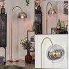 Koyoto kula świetlna, lampa stojąca, lampa podłogowa łukowa mosiądz, 1-punktowy