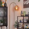 Koyoto kula świetlna, lampa stojąca, lampa podłogowa łukowa mosiądz, 1-punktowy
