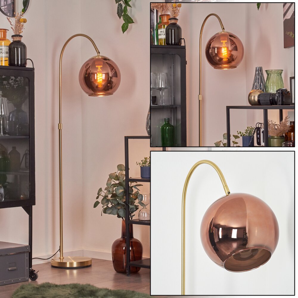 Koyoto Kula świetlna, Lampa stojąca Mosiądz, 1-punktowy main product photo