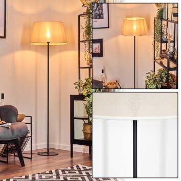 Bassagoda lampa stojąca beżowy, biały, 1-punktowy