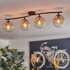 Gastor lampa sufitowa, kula świetlna bursztynowy, przezroczysty, 4-punktowe