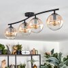 Gastor lampa sufitowa, kula świetlna bursztynowy, przezroczysty, 4-punktowe