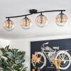 Gastor lampa sufitowa, kula świetlna bursztynowy, przezroczysty, 4-punktowe