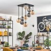 Gastor lampa sufitowa, kula świetlna bursztynowy, przydymiony, 9-punktowe